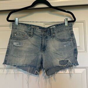 AG denim cut-off shorts
